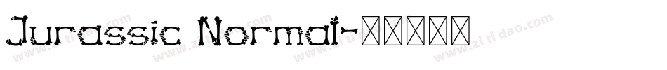 Jurassic Normal字体转换